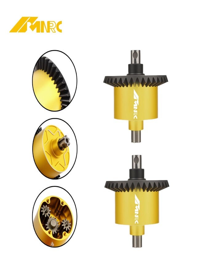 NMNRC 2PCS 37T 13T Gear Differential Diff for Arrma 1/10 Senton Vorteks Granite Bigrock 3S BLX Typhon Infraction 550 Mega Kraton Outcast 4S BLX Upgrades Part Yellow - Image 3